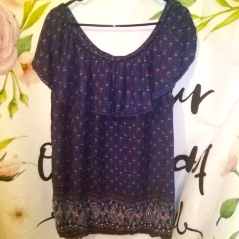 Faded glory 4X Blouse 🌼